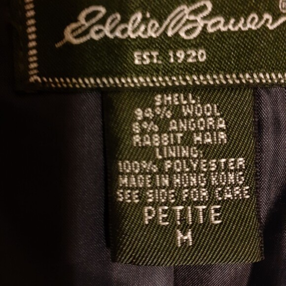 Eddie Bauer charcoal gray wool Blazer jacket classic quiet luxury quality pm m - Picture 5 of 6